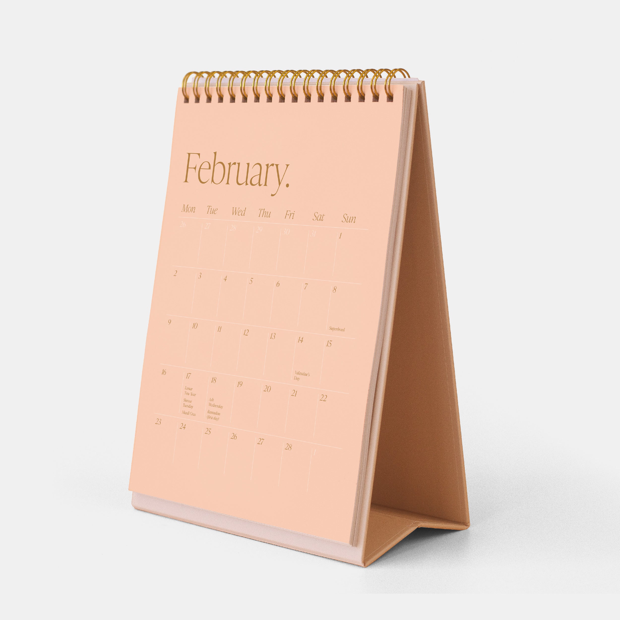 2026 Minimal Desk Calendar - LOW STOCK