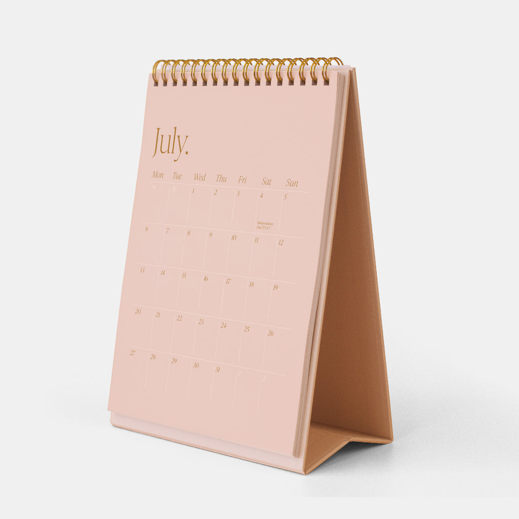 2026 Minimal Desk Calendar - LOW STOCK