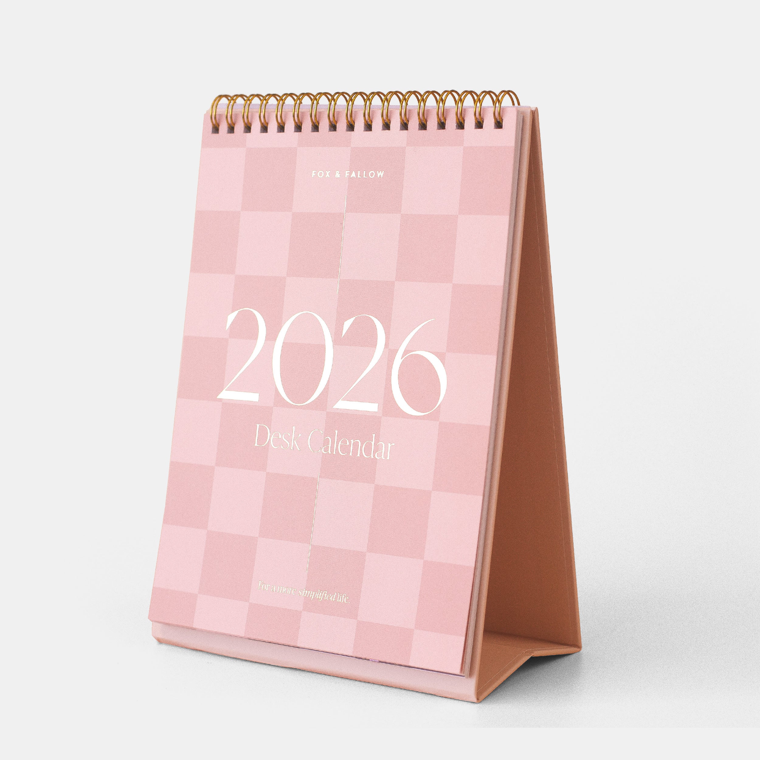 2026 Rose Check Desk Calendar - LOW STOCK