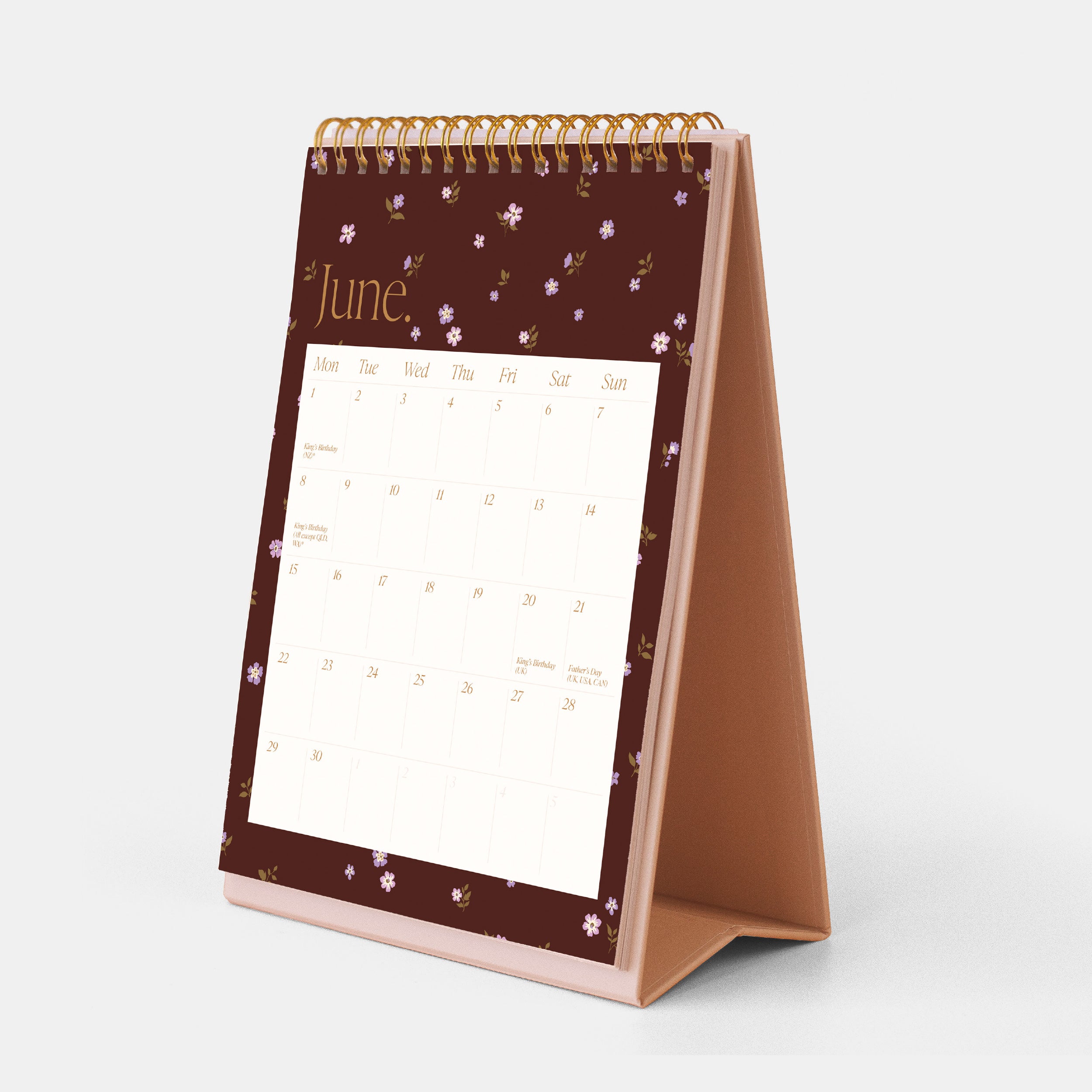 2026 Rose Check Desk Calendar - LOW STOCK