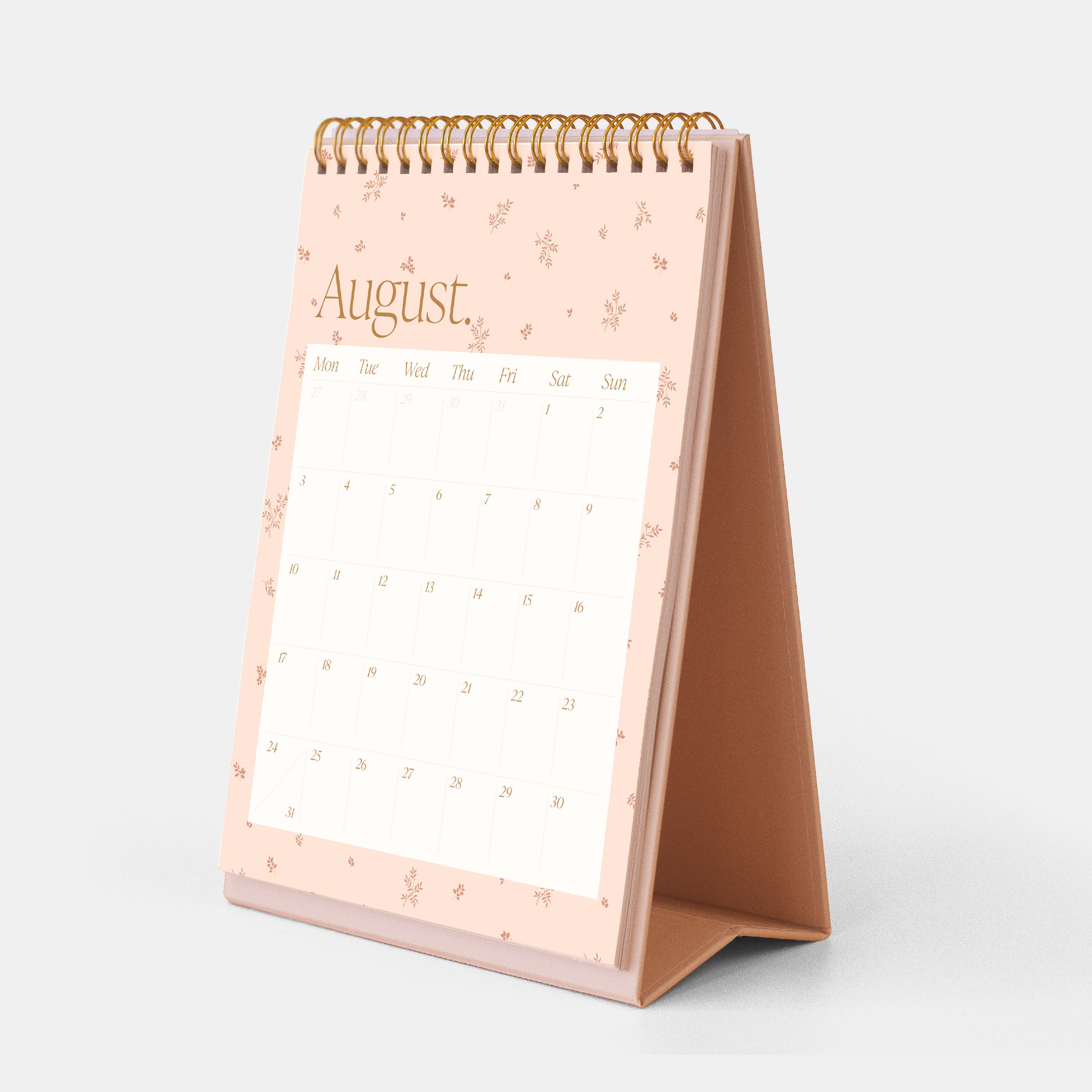 2026 Rose Check Desk Calendar - LOW STOCK