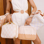 Powder Check Cosmetic Bag - SECONDS