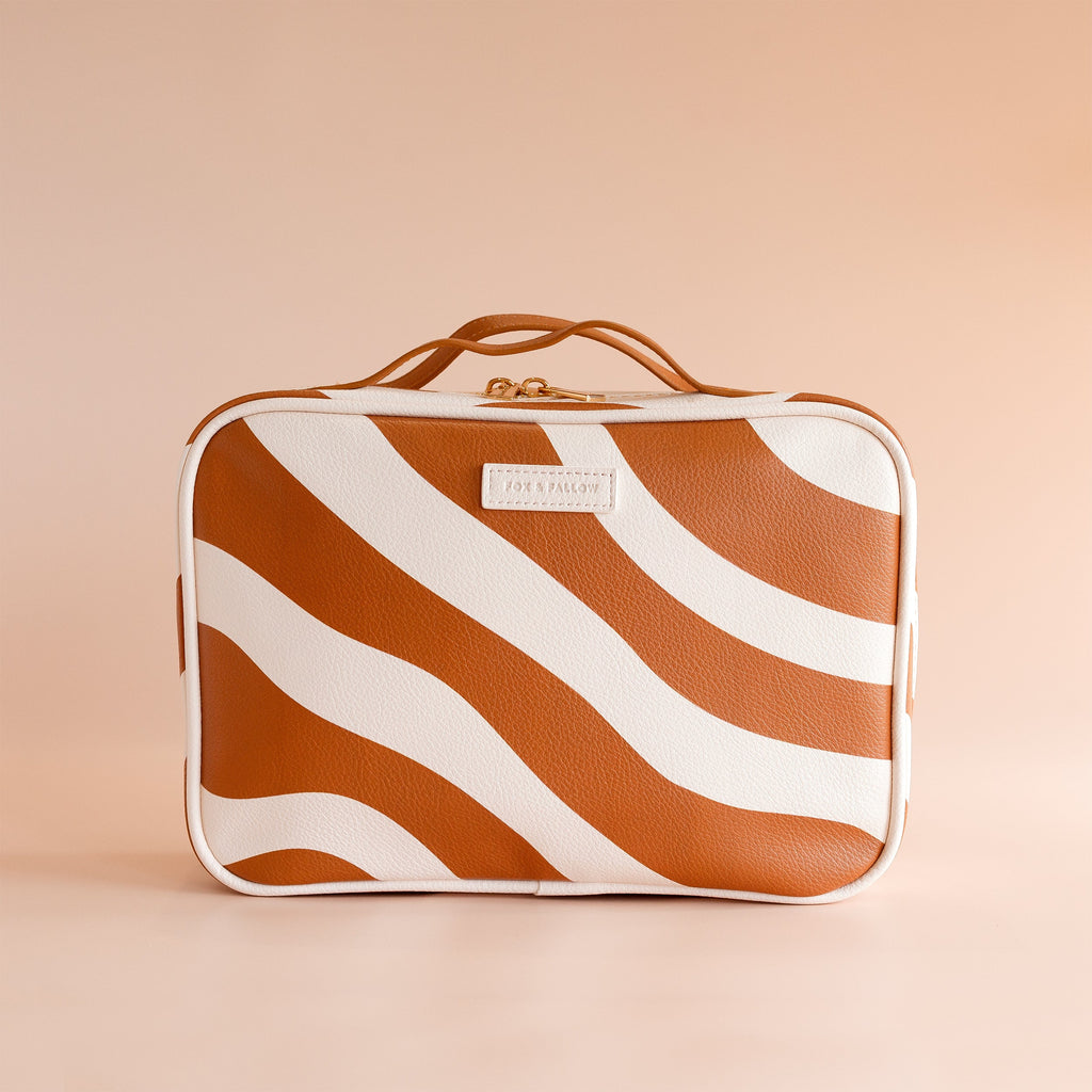 Rust Swirl Cosmetic Bag - SECONDS