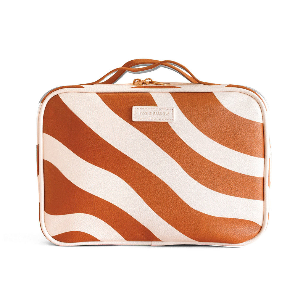 Rust Swirl Cosmetic Bag