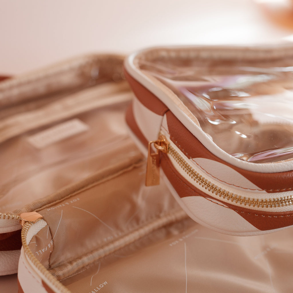 Rust Swirl Cosmetic Bag - SECONDS