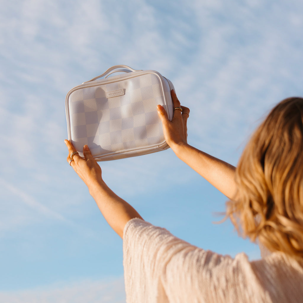 Powder Check Cosmetic Bag - SECONDS