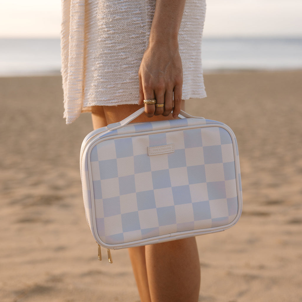 Powder Check Cosmetic Bag - SECONDS