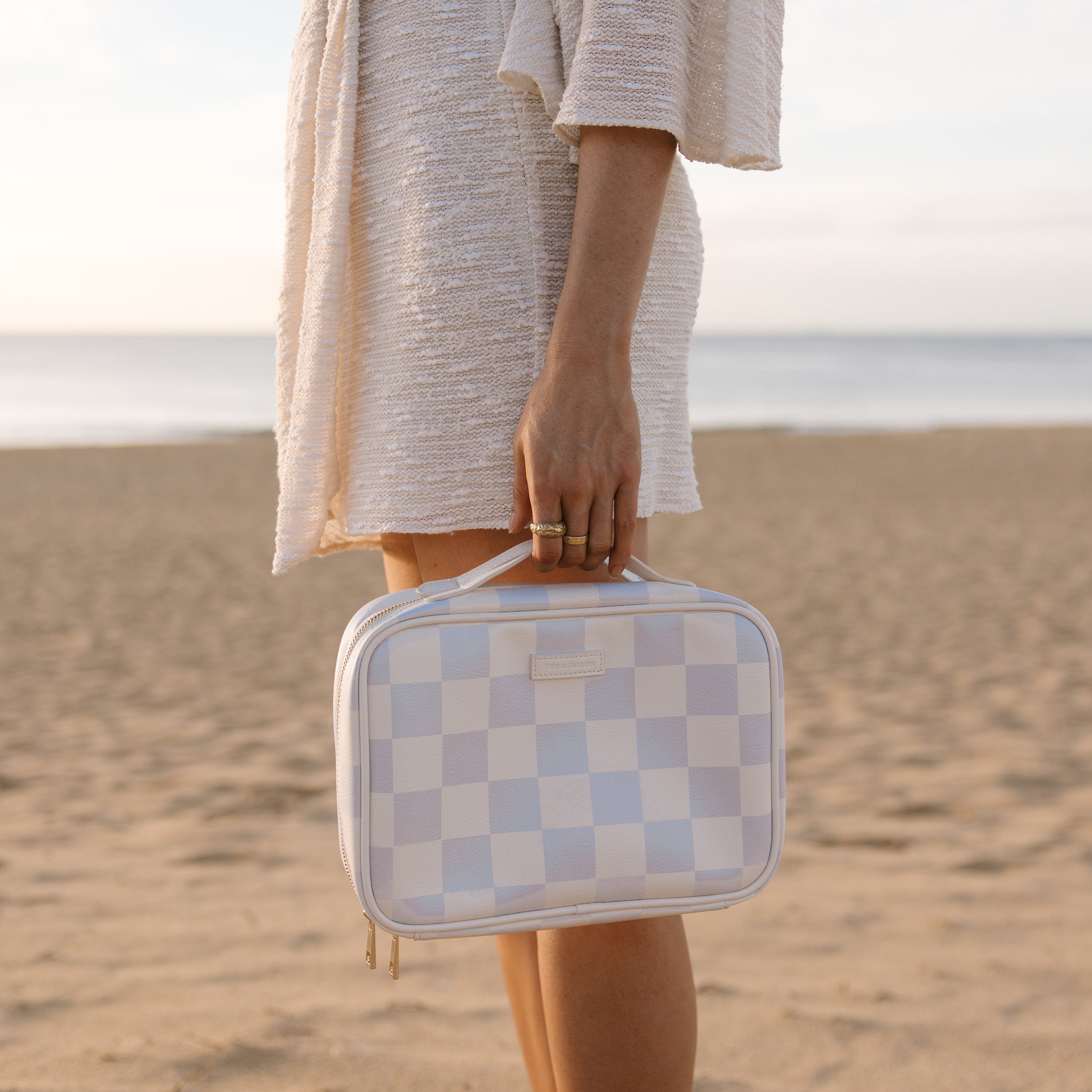 Powder Check Cosmetic Bag - SECONDS