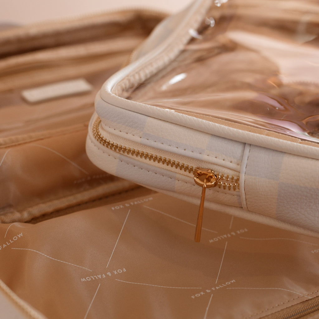 Powder Check Cosmetic Bag - SECONDS