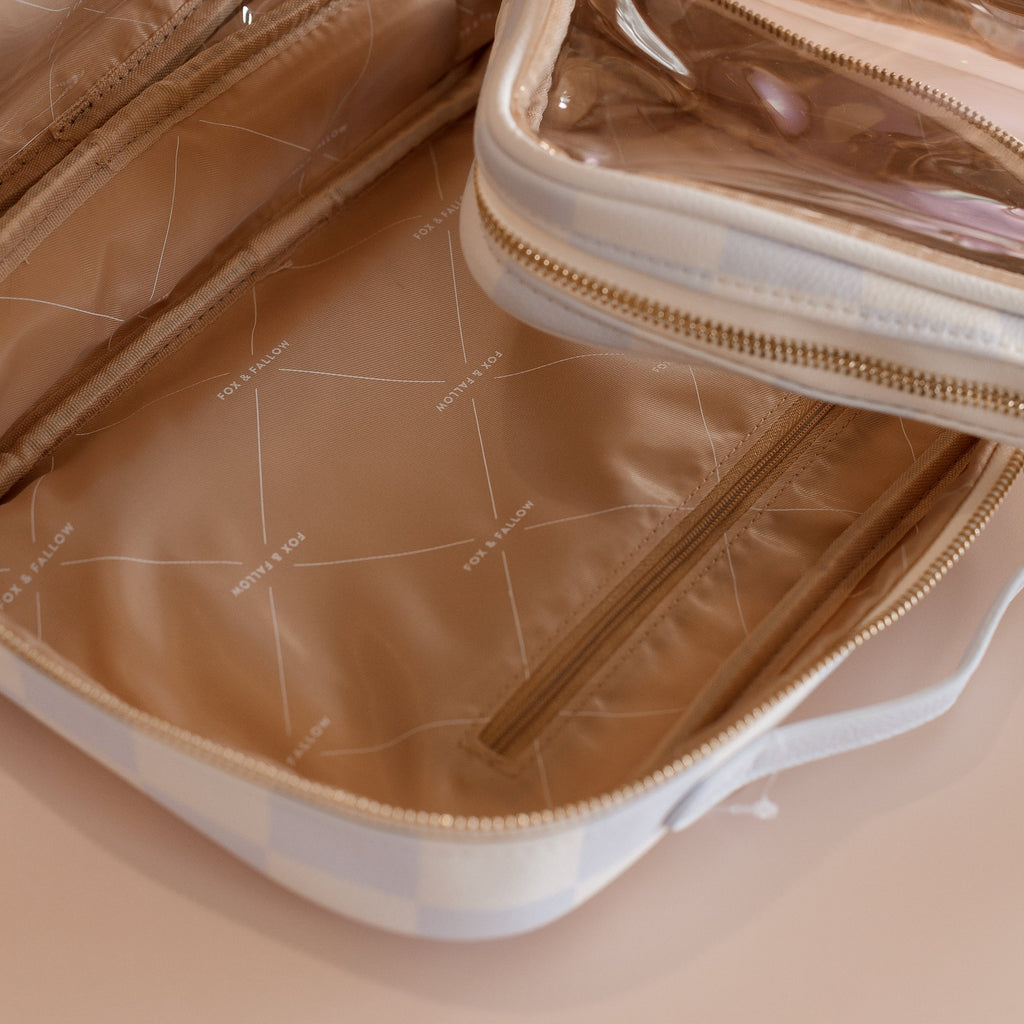 Powder Check Cosmetic Bag - SECONDS