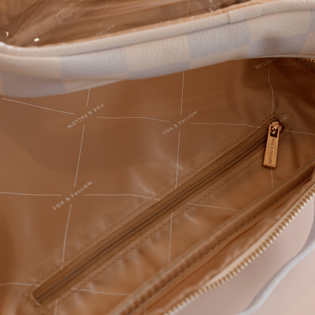 Powder Check Cosmetic Bag - SECONDS