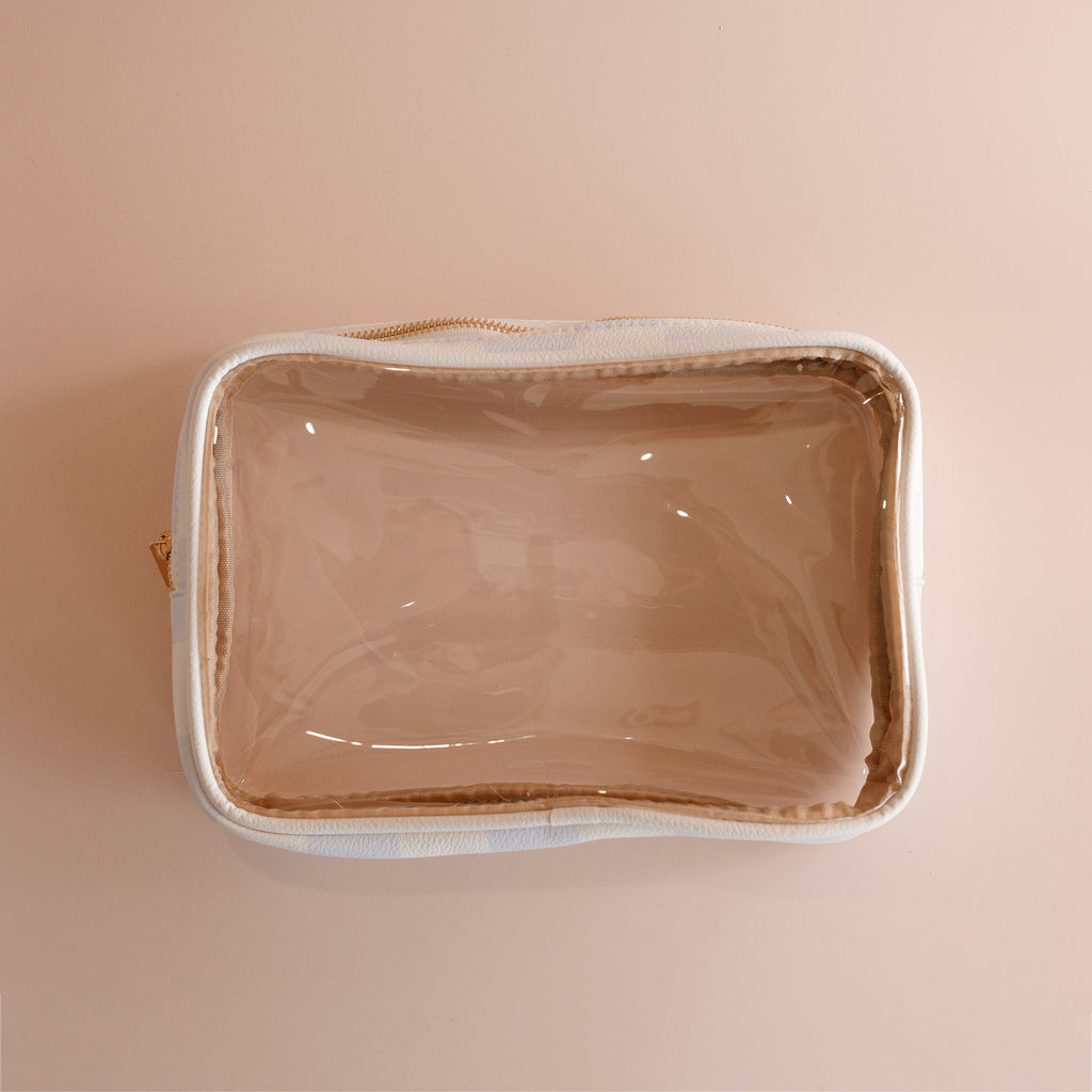 Powder Check Cosmetic Bag - SECONDS