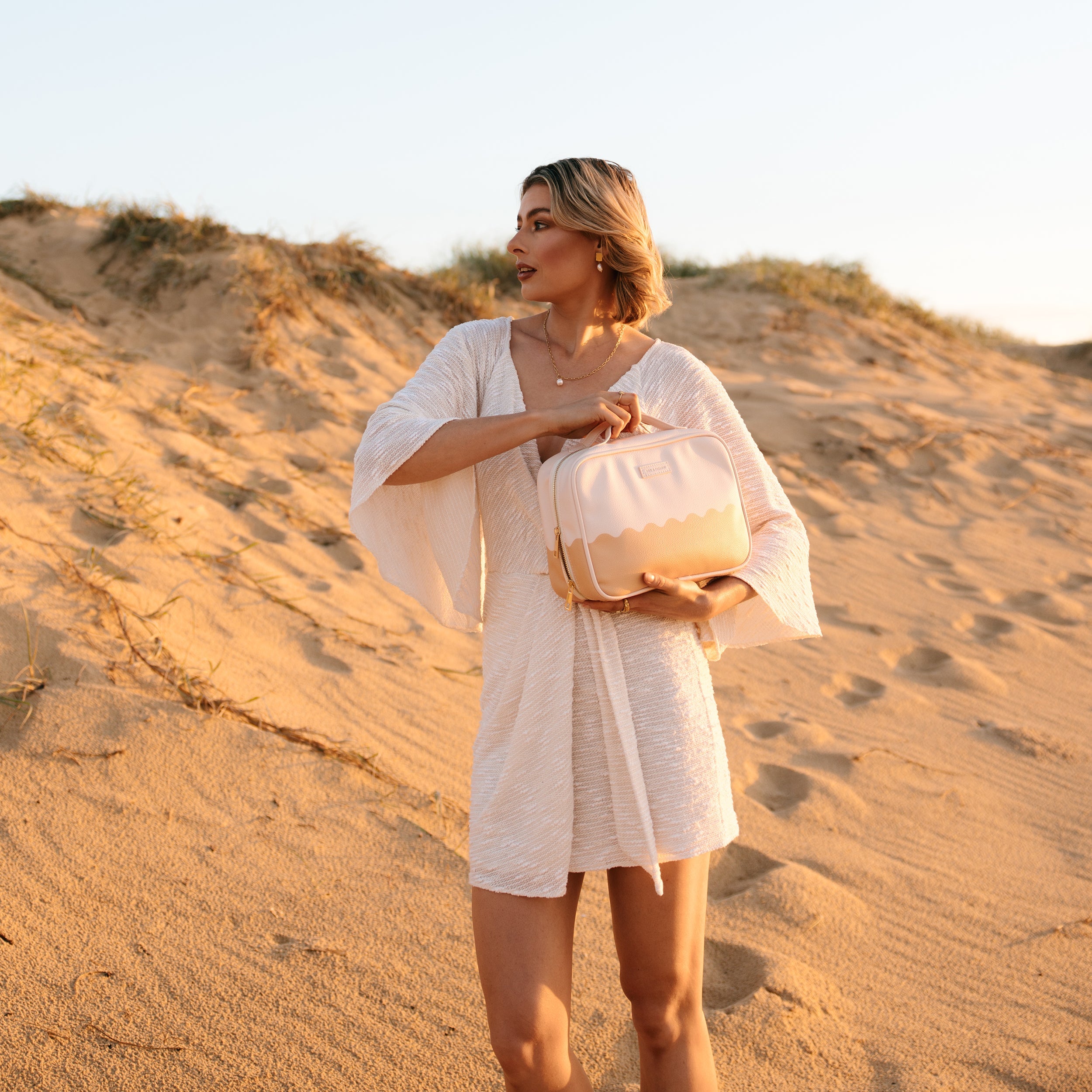 Caramel Ripple Cosmetic Bag - SECONDS