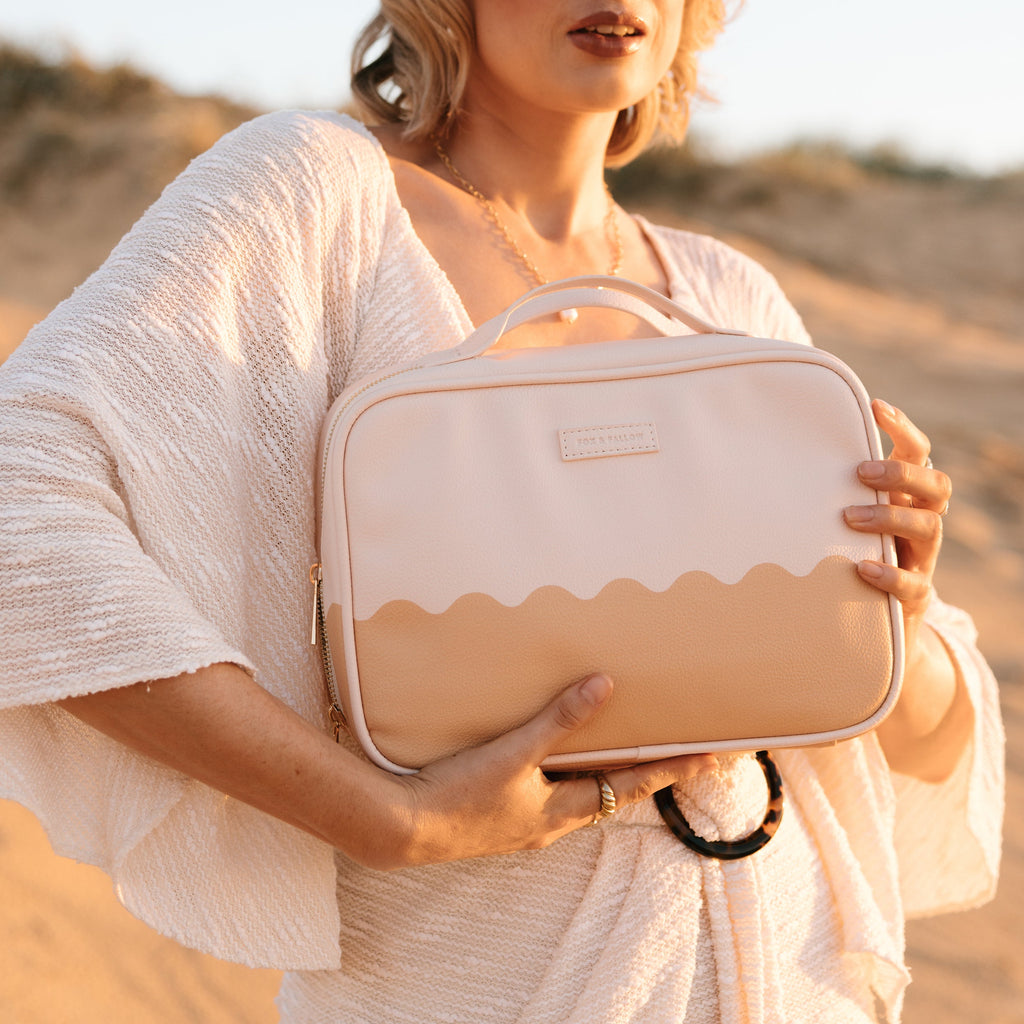 Caramel Ripple Cosmetic Bag - SECONDS