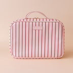 Rosé Pinstripe Cosmetic Bag - PRE-ORDER (MARCH)