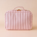 Rosé Pinstripe Cosmetic Bag - PRE-ORDER (MARCH)