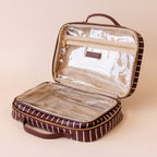 Merlot Pinstripe Cosmetic Bag - PRE-ORDER (MARCH)