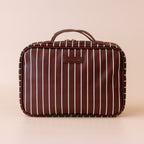 Merlot Pinstripe Cosmetic Bag - PRE-ORDER (MARCH)