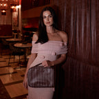 Merlot Pinstripe Cosmetic Bag