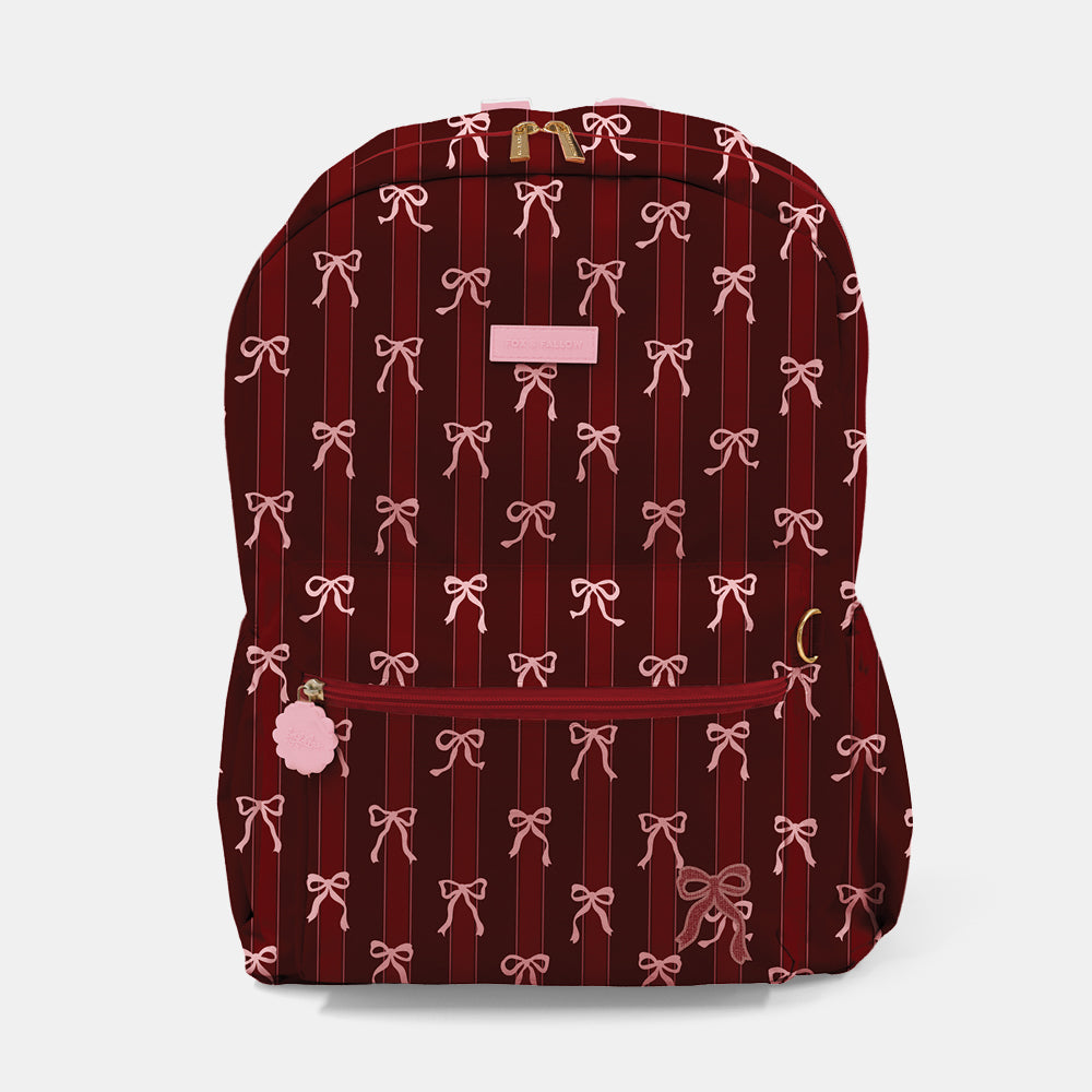 Ruby Ribbon Stripe Campus Backpack - Large 36L - PRE-ORDER (OCTOBER)