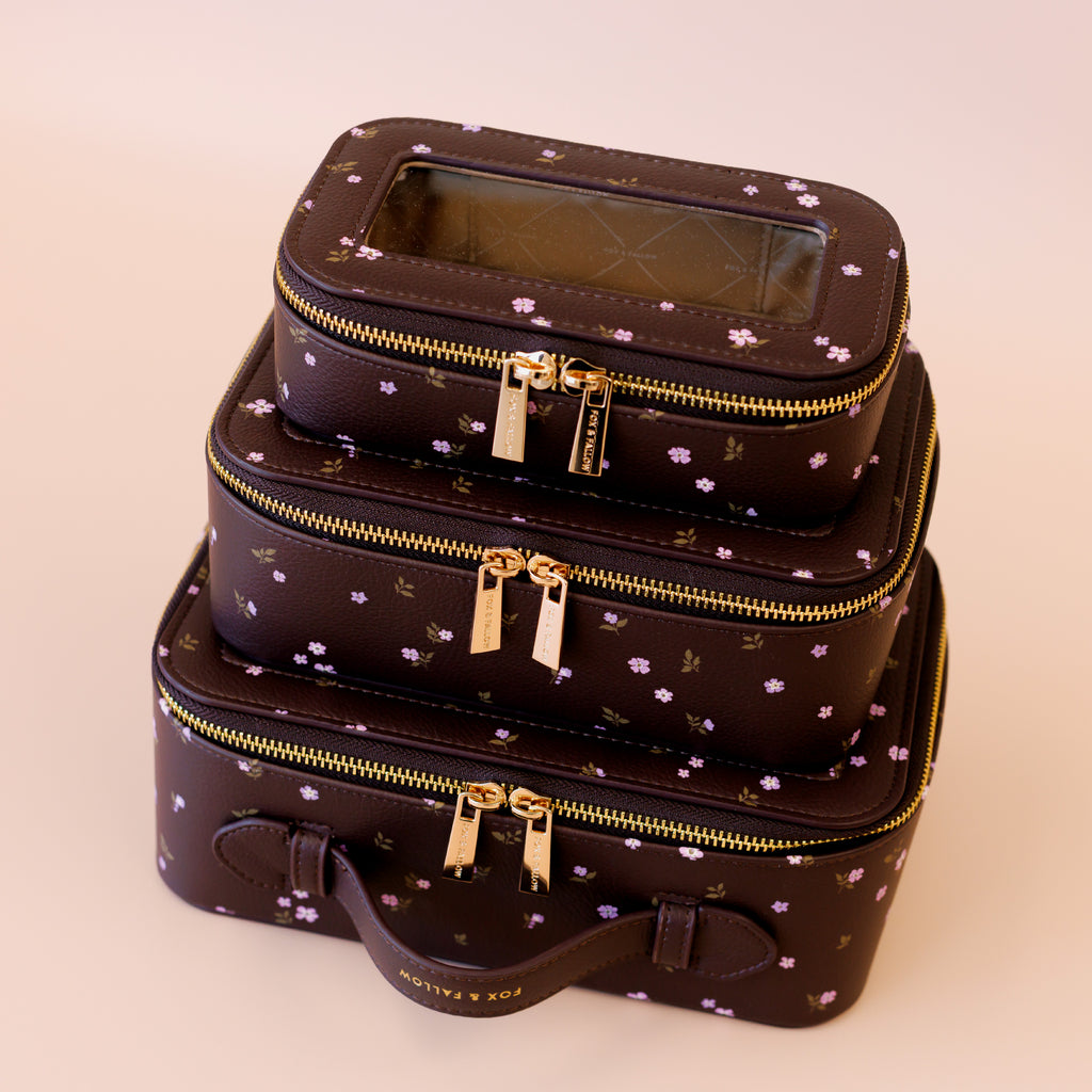 Wisteria Cosmetic Nested Trio Set