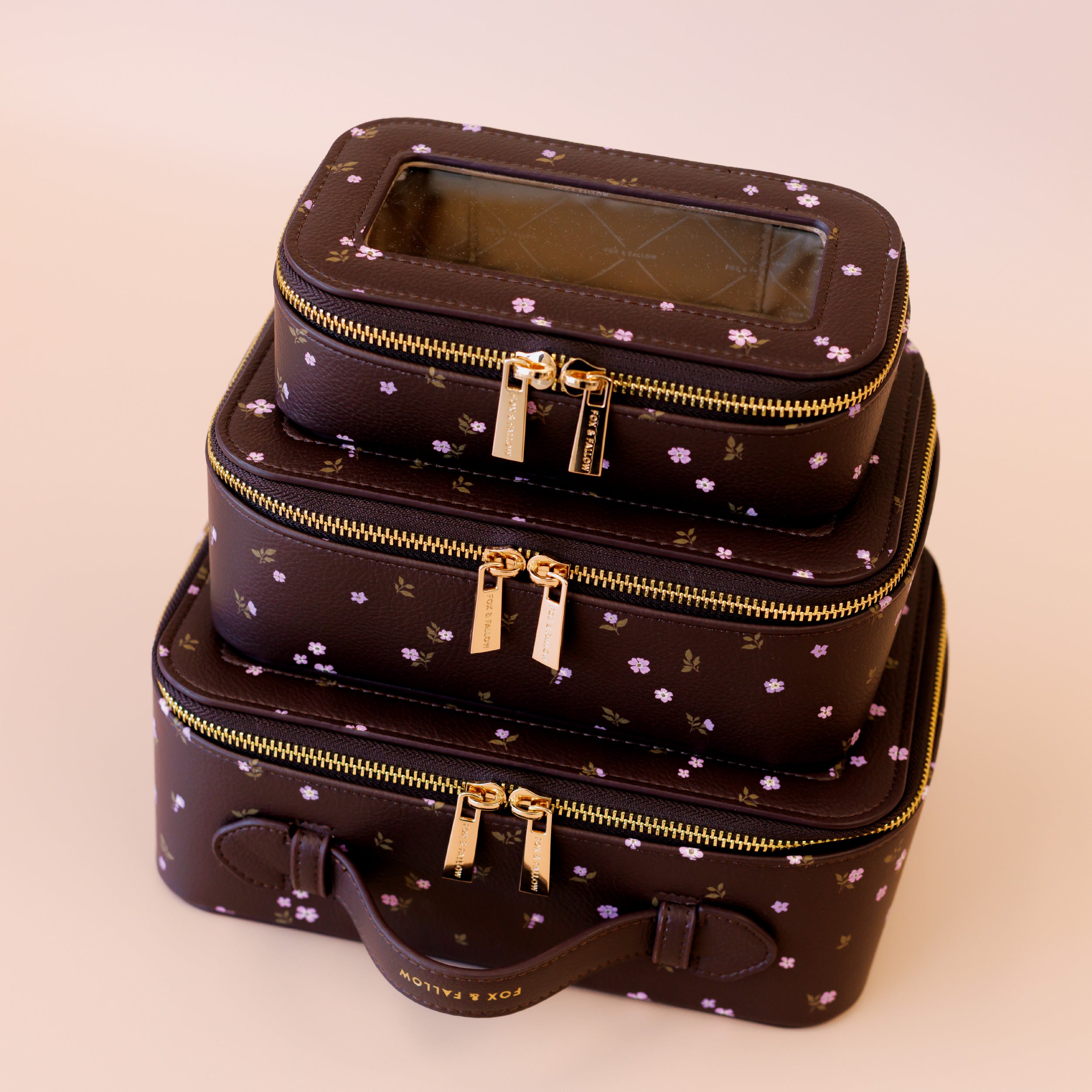 Wisteria Cosmetic Nested Trio Set