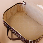 Merlot Pinstripe Cosmetic Nested Trio Set