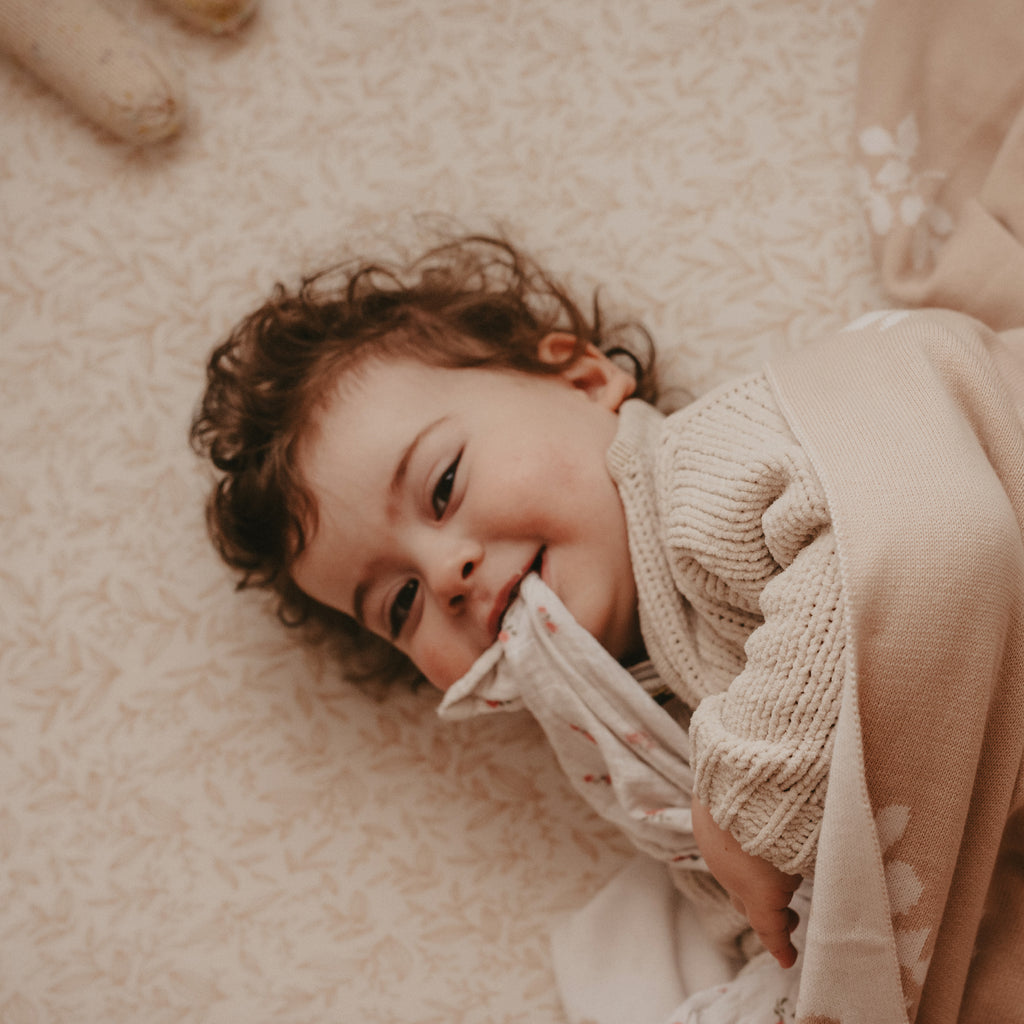 Golden Vines Organic Fitted Cot Sheet