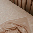 Golden Vines Organic Fitted Cot Sheet - SECONDS