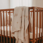 Golden Vines Organic Fitted Cot Sheet - SECONDS
