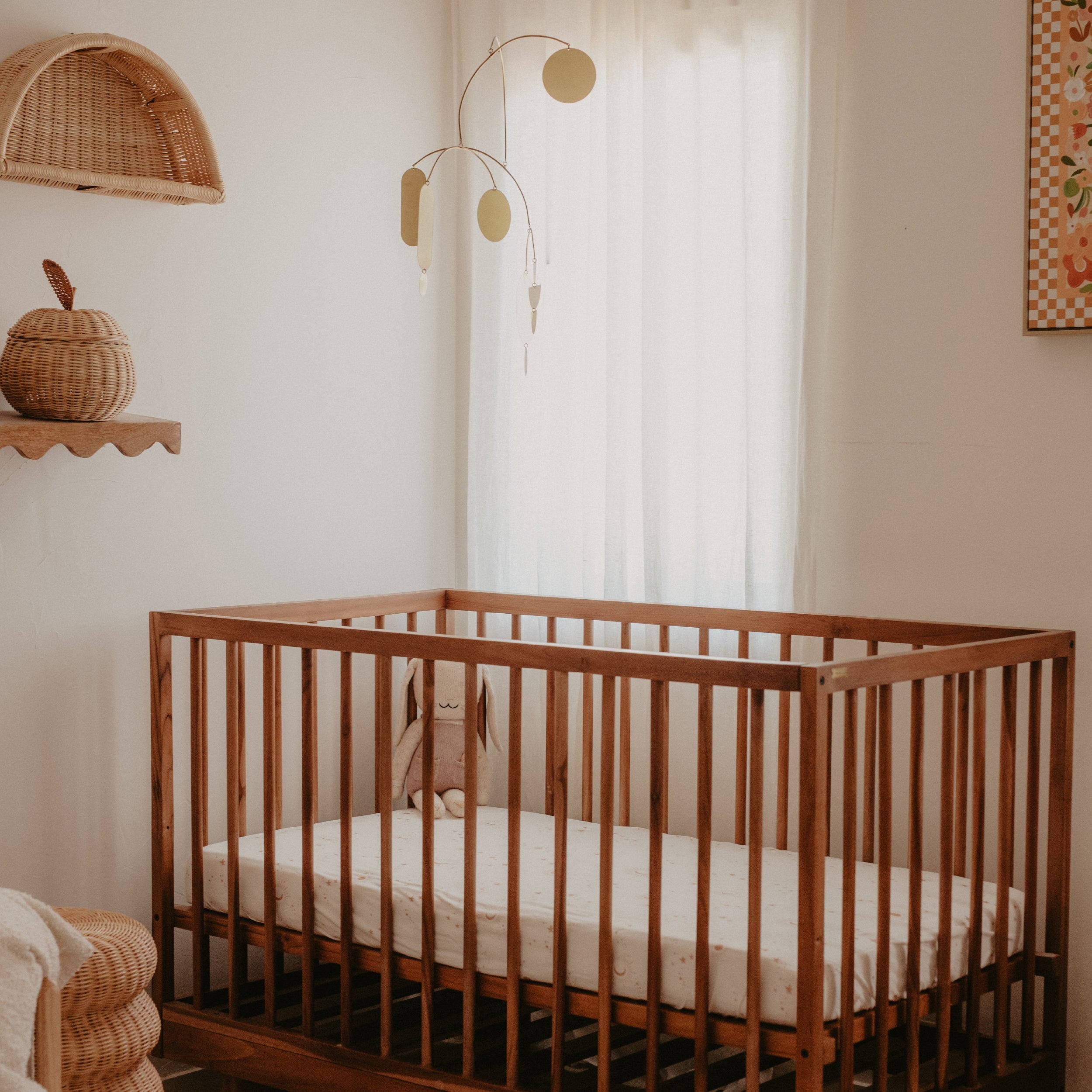 Constellation Organic Fitted Cot Sheet - SECONDS