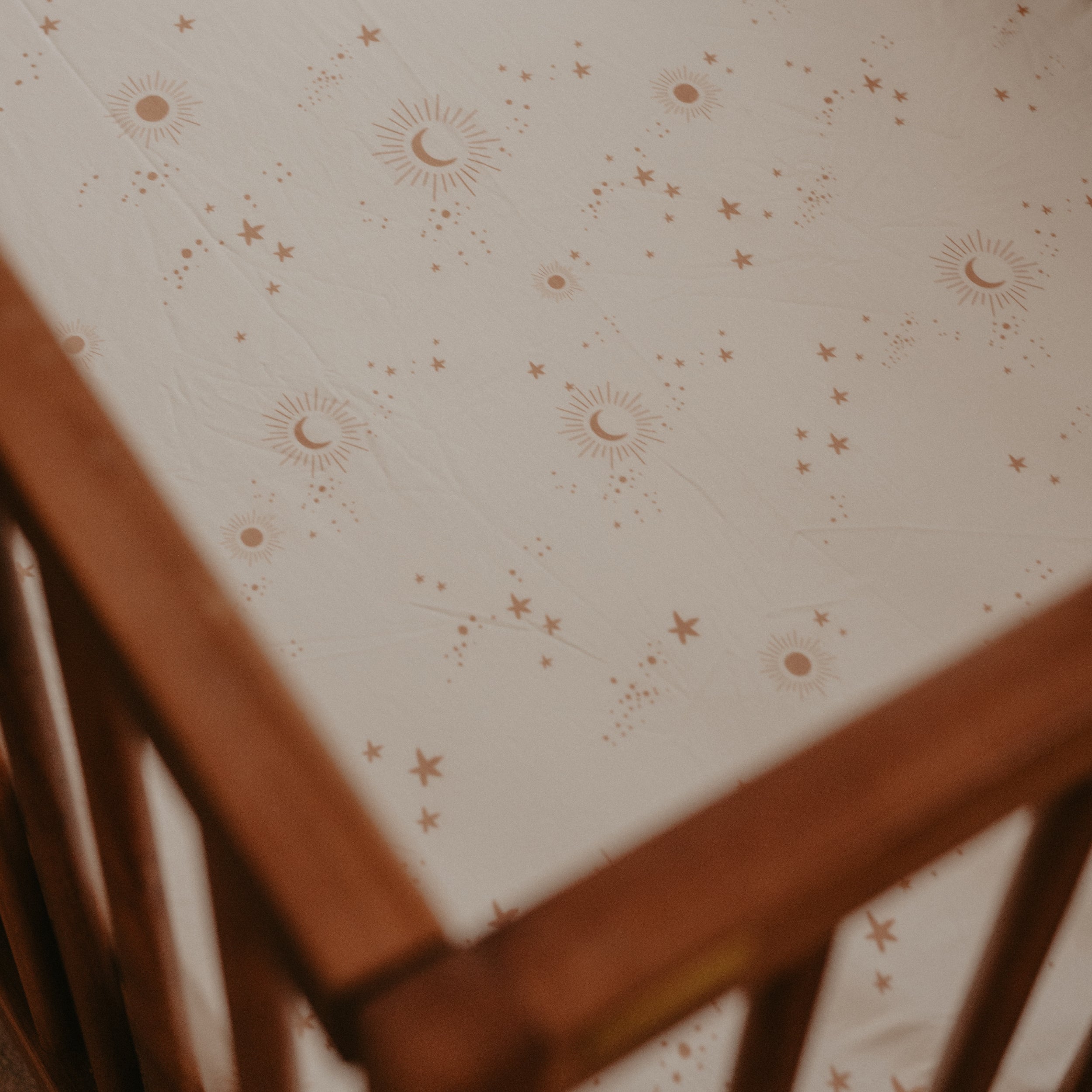 Constellation Organic Fitted Bassinet Sheet/Change Pad Cover