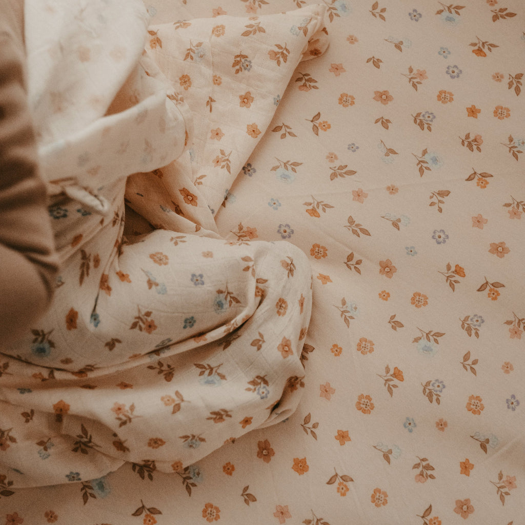 Meadow Organic Fitted Cot Sheet - SECONDS