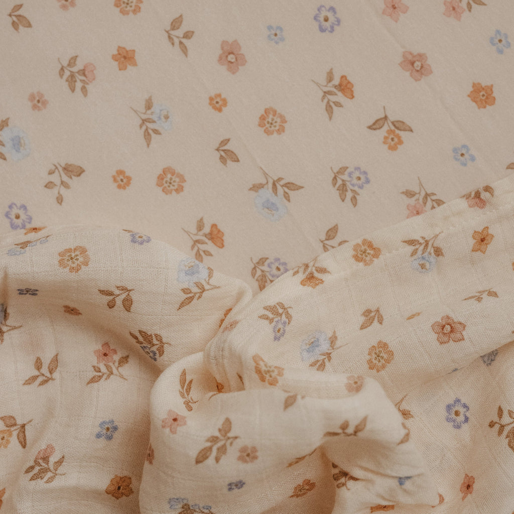 Meadow Organic Fitted Cot Sheet - SECONDS