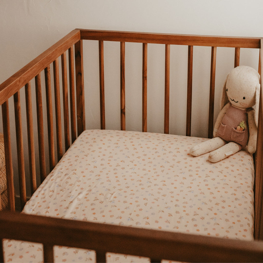 Meadow Organic Fitted Cot Sheet - SECONDS