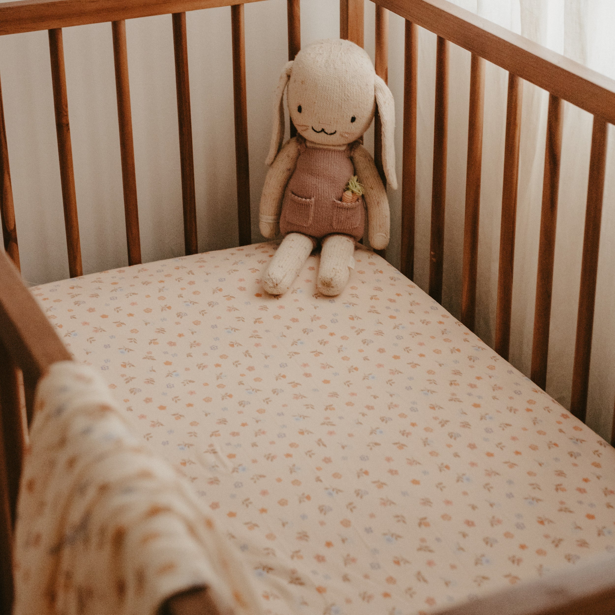 Meadow Organic Fitted Cot Sheet - SECONDS