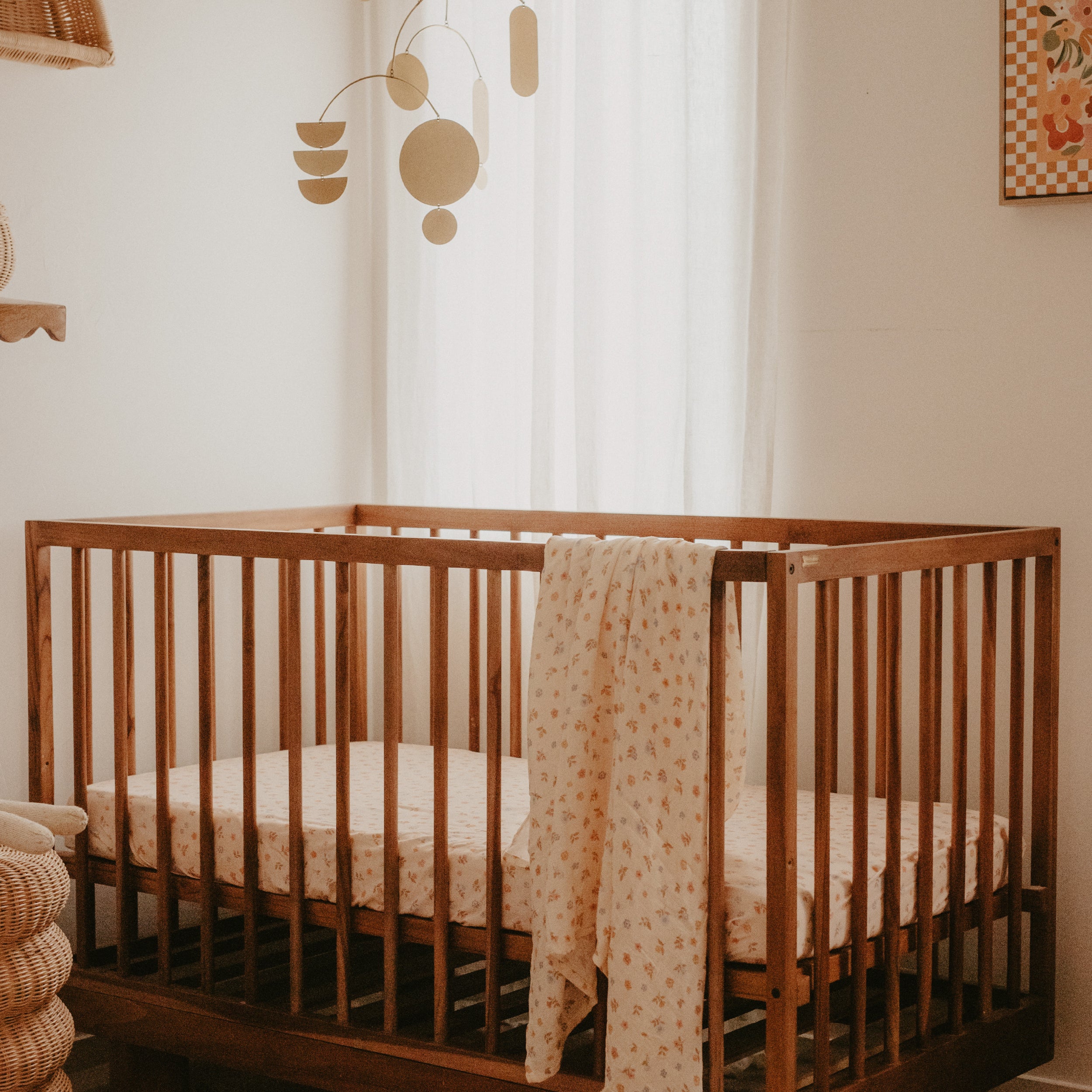 Meadow Organic Fitted Cot Sheet