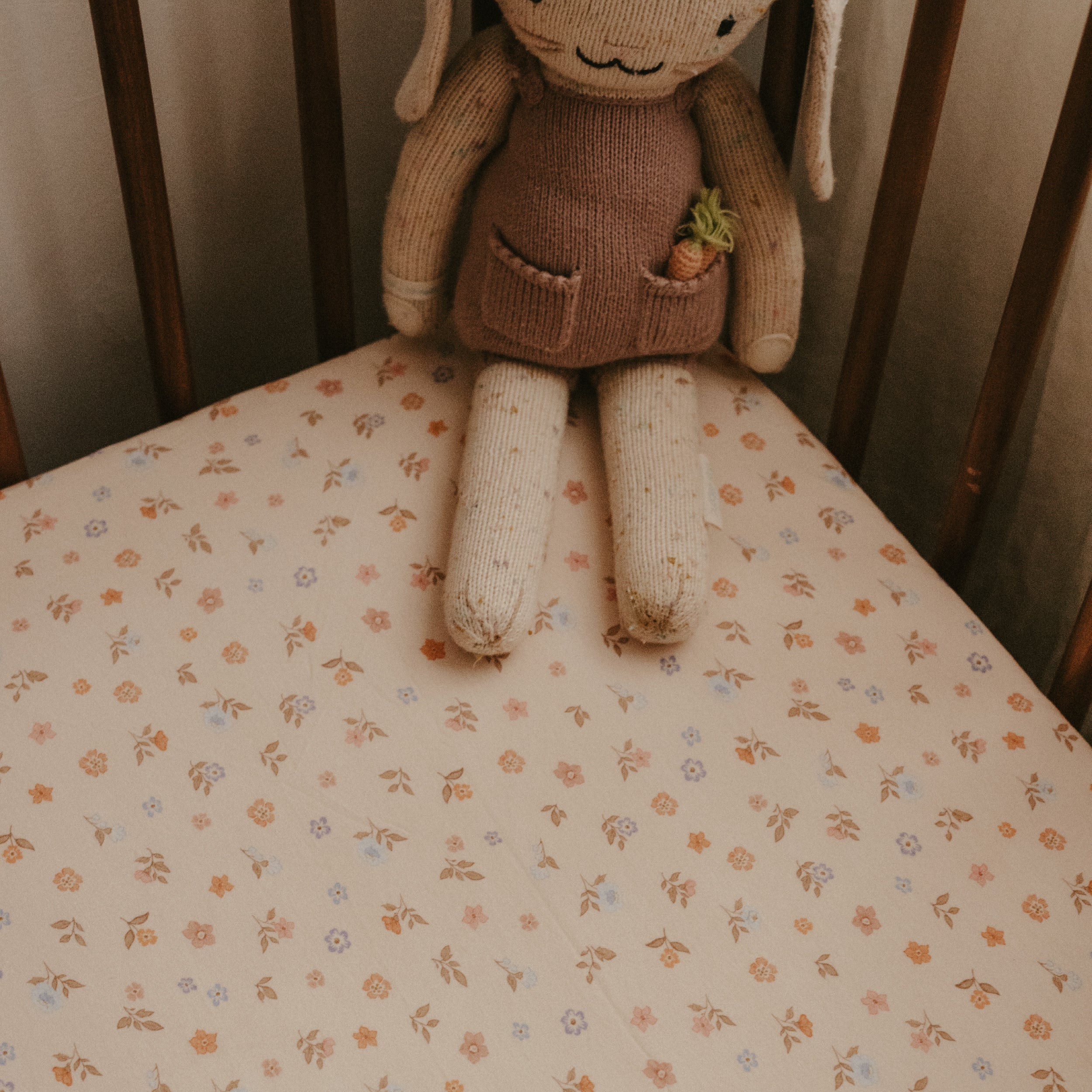 Meadow Organic Fitted Cot Sheet - SECONDS