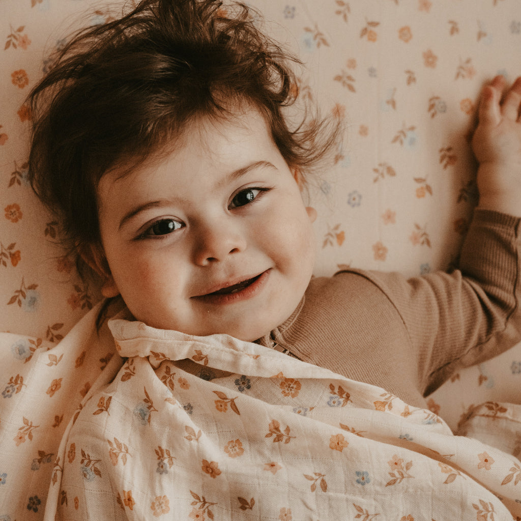 Meadow Organic Fitted Bassinet Sheet/Change Pad Cover