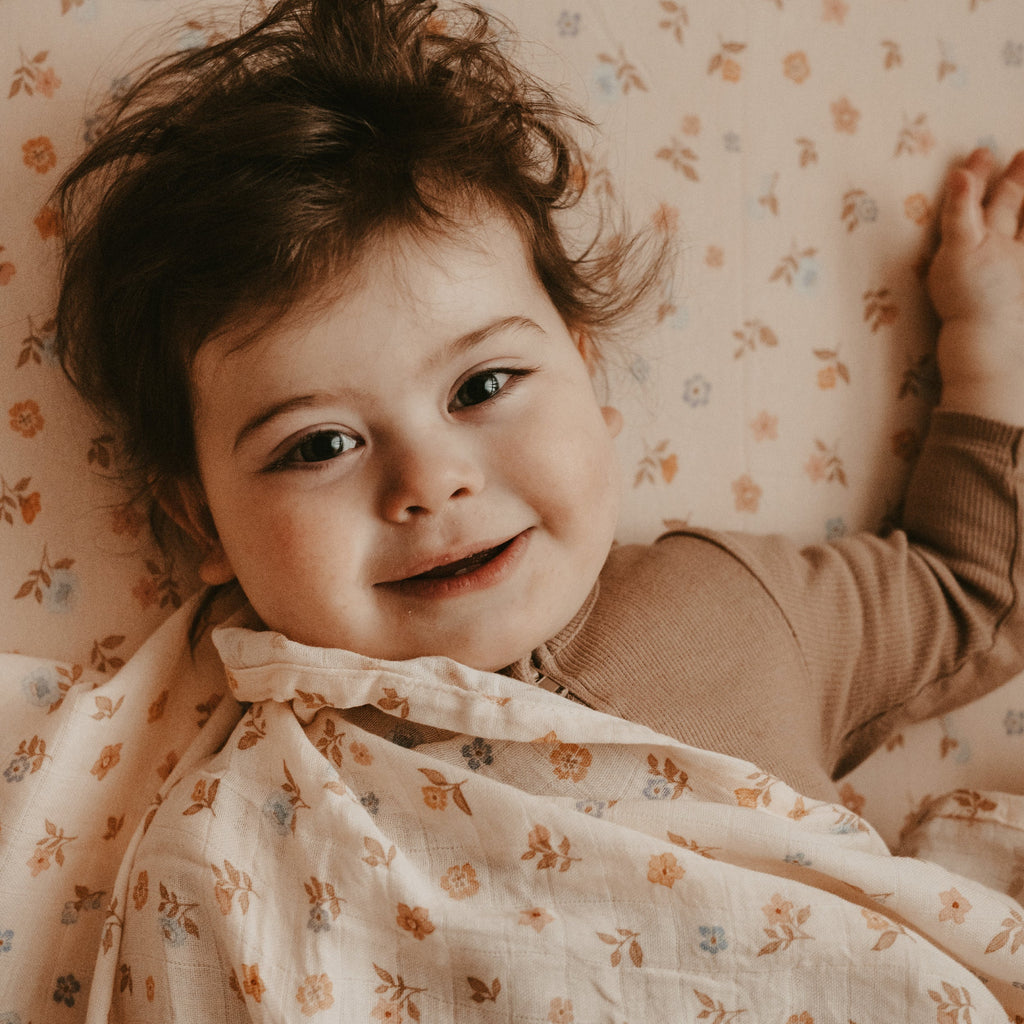 Meadow Organic Fitted Cot Sheet - SECONDS
