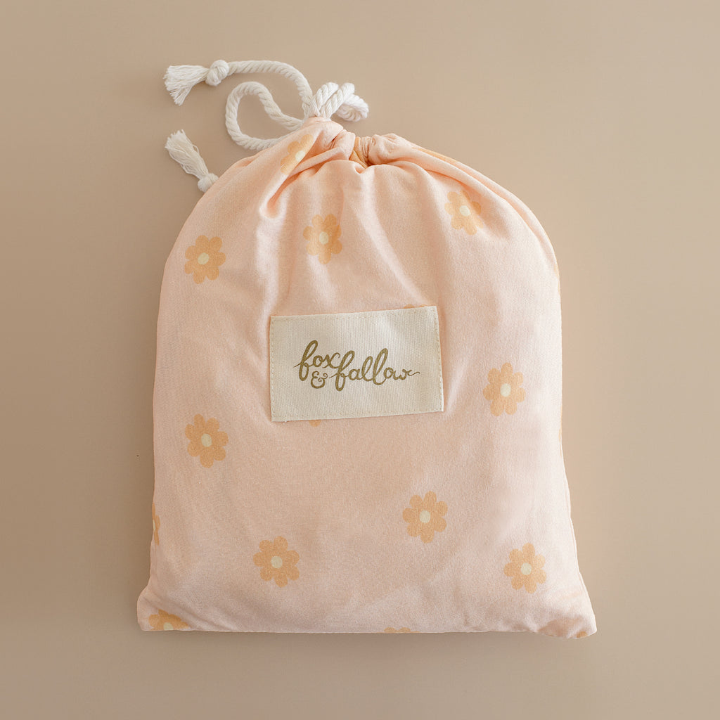 Daisy Chain Organic Fitted Cot Sheet