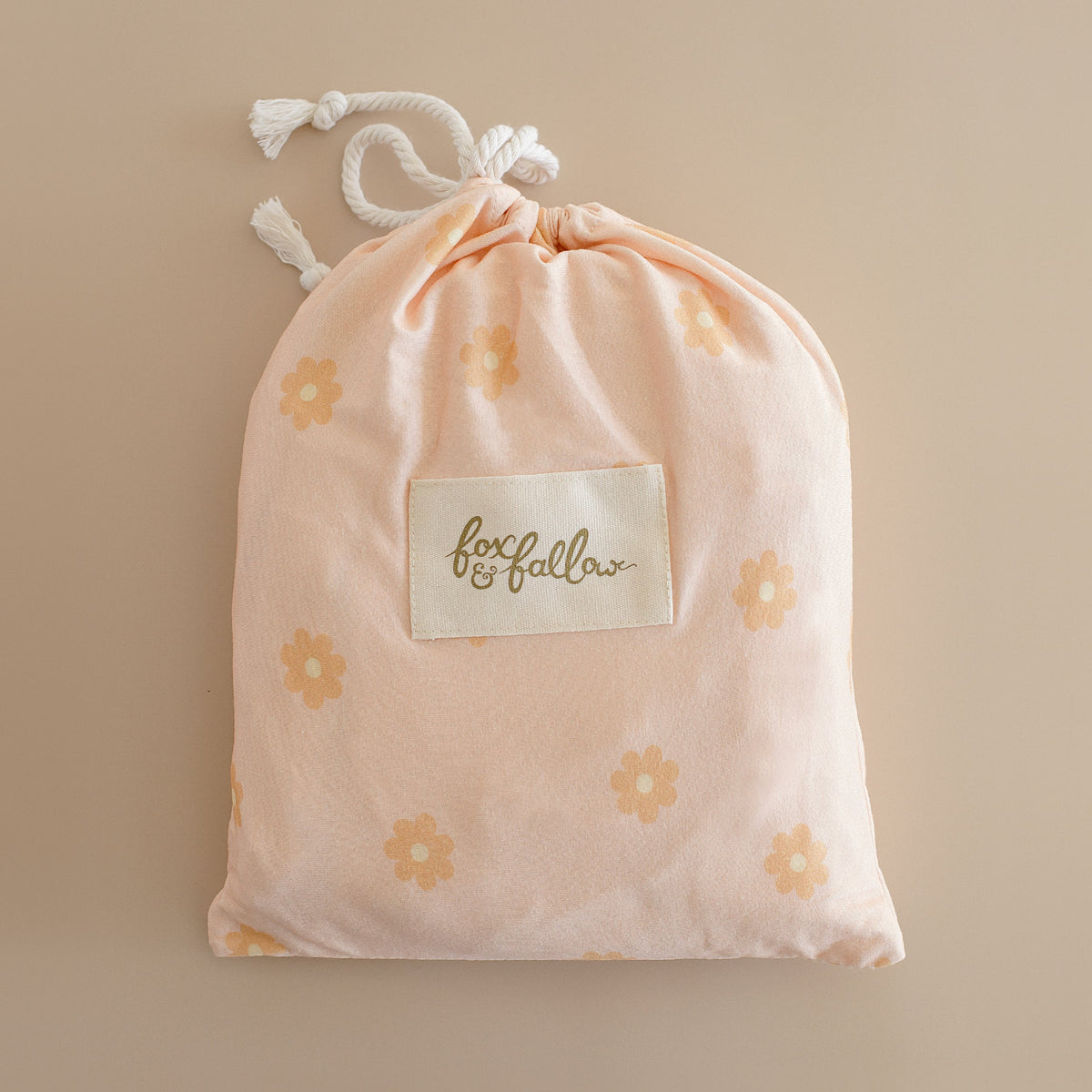 Daisy Chain Organic Fitted Cot Sheet - SECONDS
