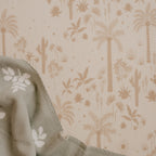 Desert Palms Organic Fitted Bassinet Sheet/Change Pad Cover