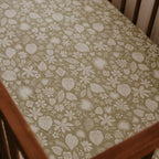 Zanzibar Organic Fitted Bassinet Sheet/Change Pad Cover - SECONDS