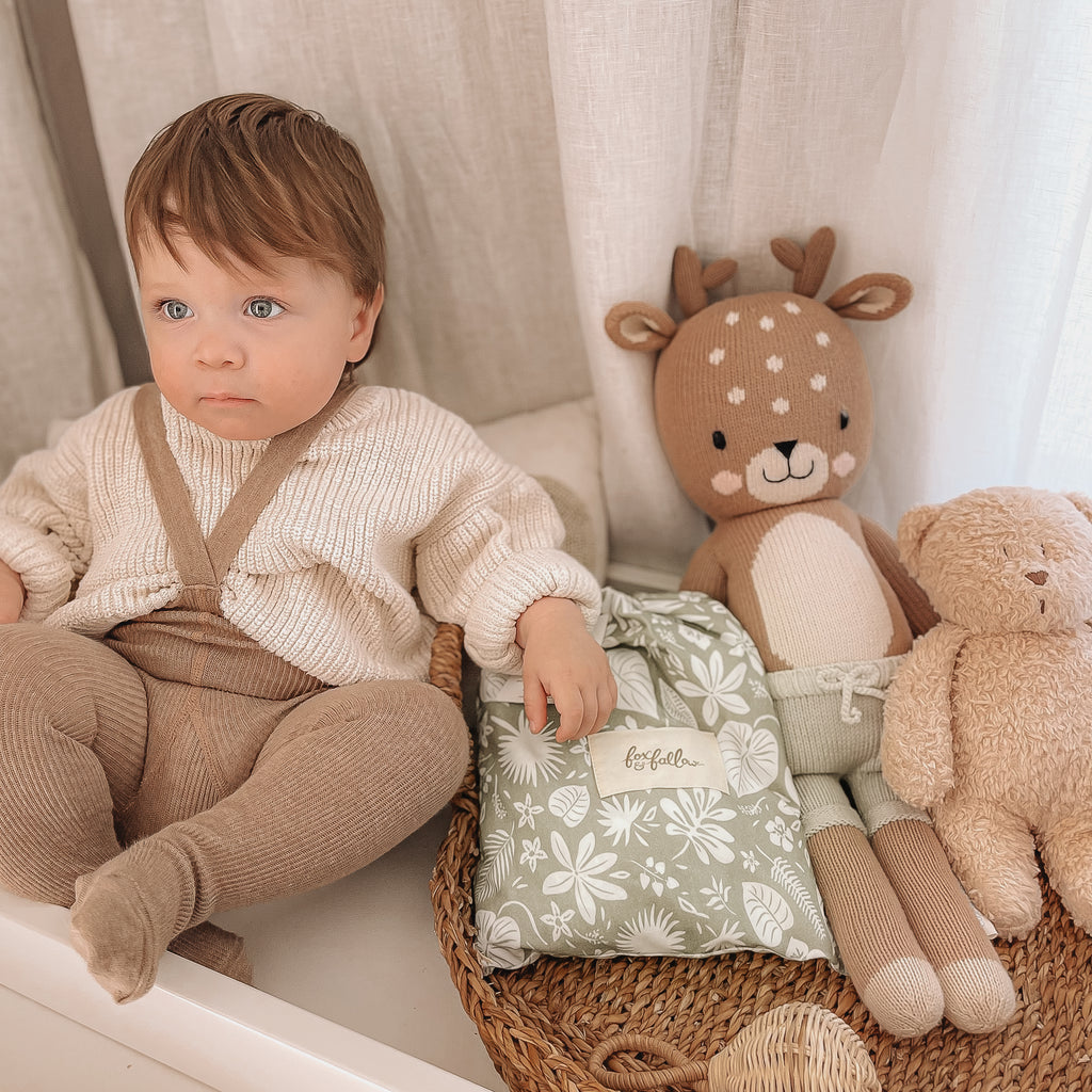 Zanzibar Organic Fitted Bassinet Sheet/Change Pad Cover