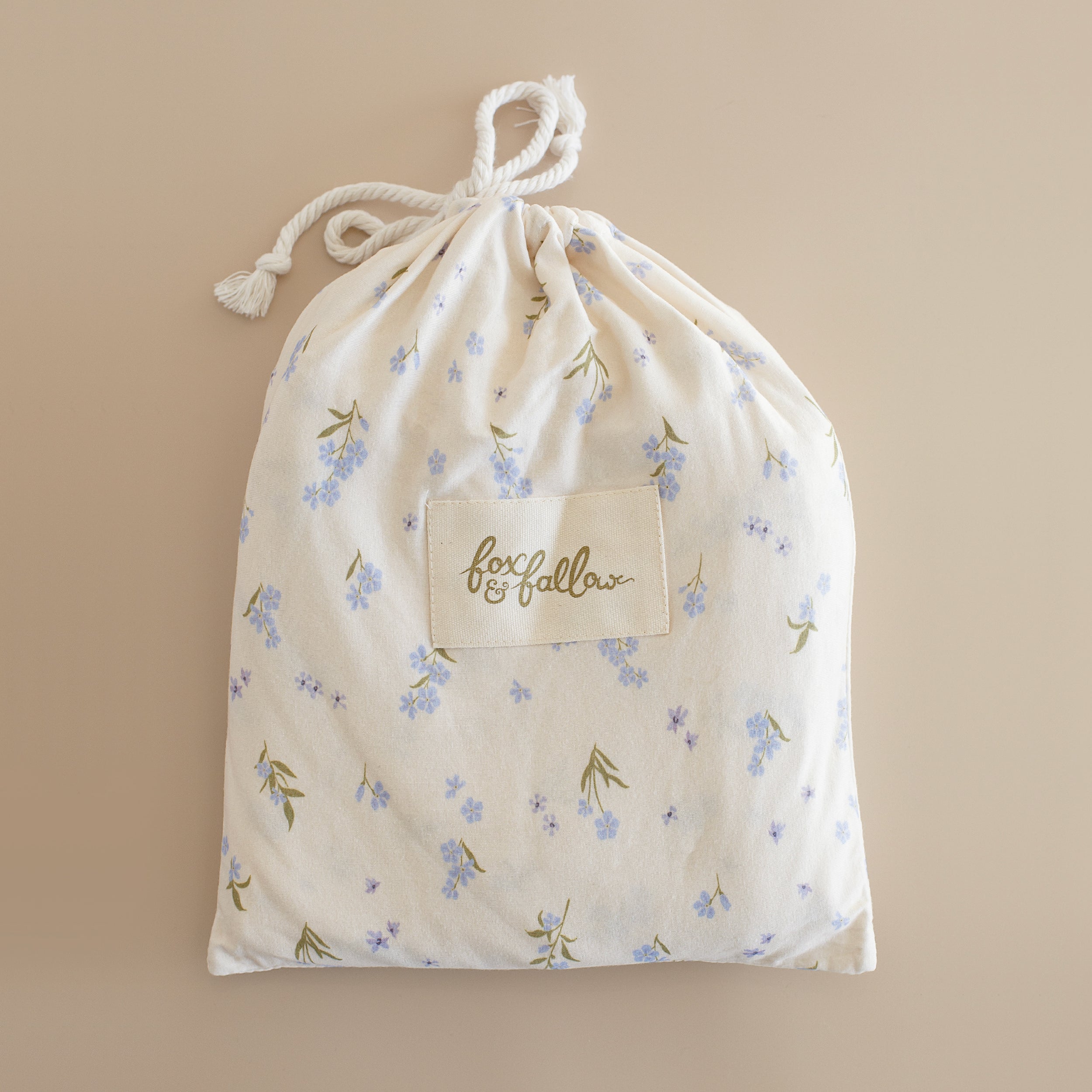 Forget-Me-Not Organic Fitted Cot Sheet - SECONDS