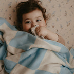 Forget-Me-Not Organic Fitted Bassinet Sheet/Change Pad Cover