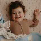 Forget-Me-Not Organic Fitted Bassinet Sheet/Change Pad Cover