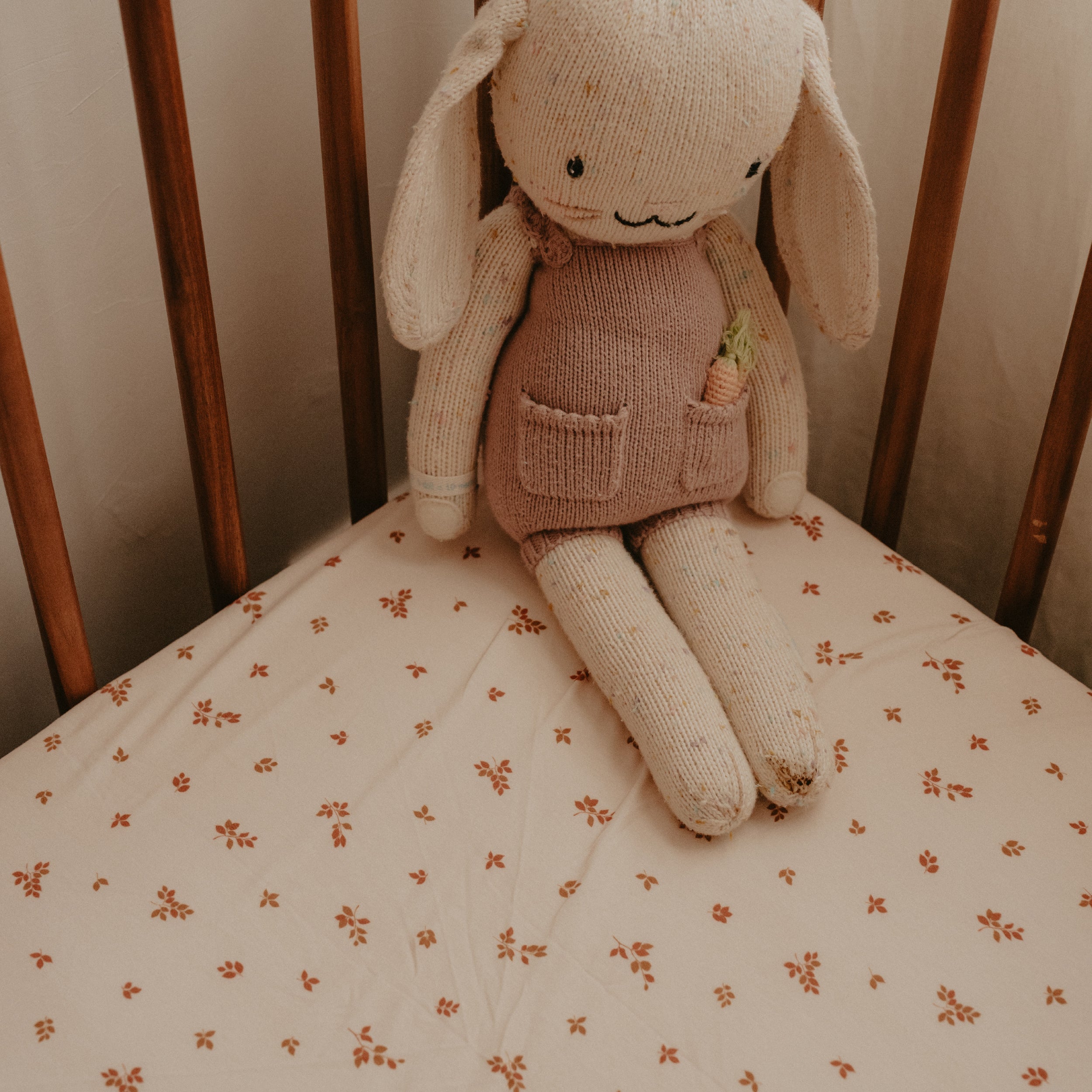 Birch Organic Fitted Cot Sheet - SECONDS