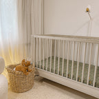 Dinos Organic Fitted Cot Sheet - SECONDS